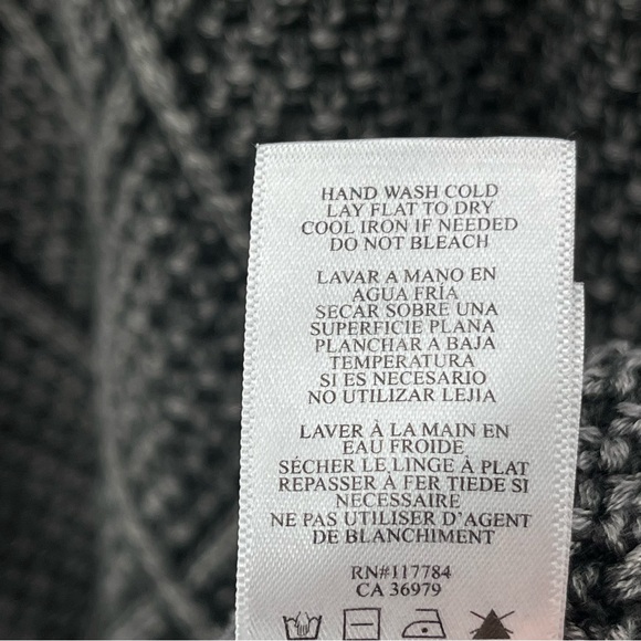 RAILS LISETTE TEXTURED CREWNECK VINTAGE BLACK INDIE GRUNGE SWEATER SIZE LARGE - Picture 11 of 12